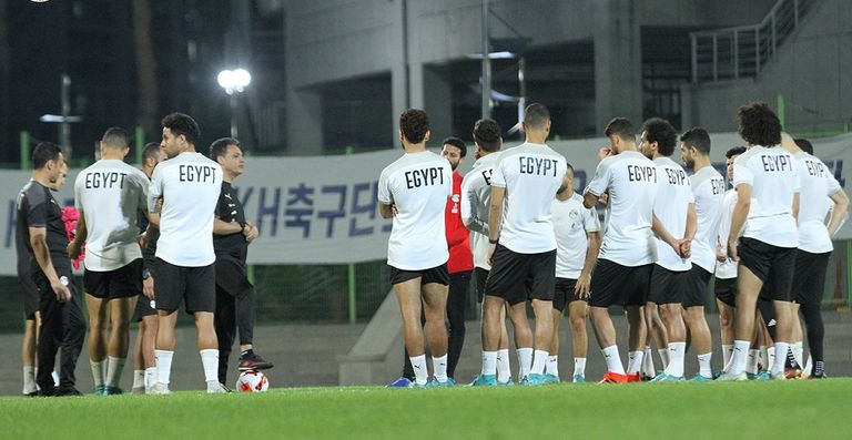 إيهاب جلال قاد تدريبات منتخب مصر في كوريا الجنوبية