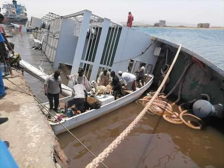 الباخرة الغارقة في السودان