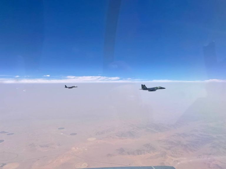 جانب من فعاليات التدريب المصري السعودي المشترك