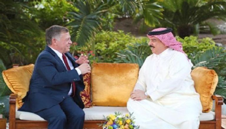 ملك البحرين والعاهل الأردني خلال لقاء سابق