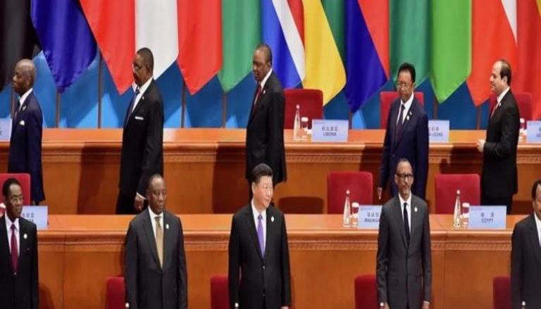 الرئيس الصيني شي جين بينغ خلال مشاركته في منتدى التعاون الصيني الأفريقي