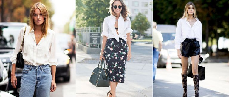 القميص الأبيض بطل إطلالات صيف 2022 بلا منازع