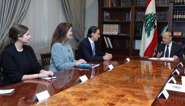 الرئيس اللبناني يستقبل الوسيط الأمريكي أموس هوكشتاين