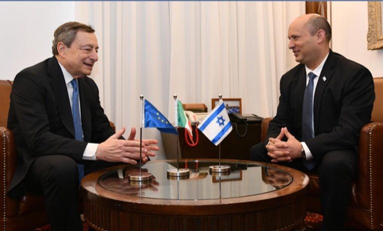 جانب من لقاء بينيت ودراجي