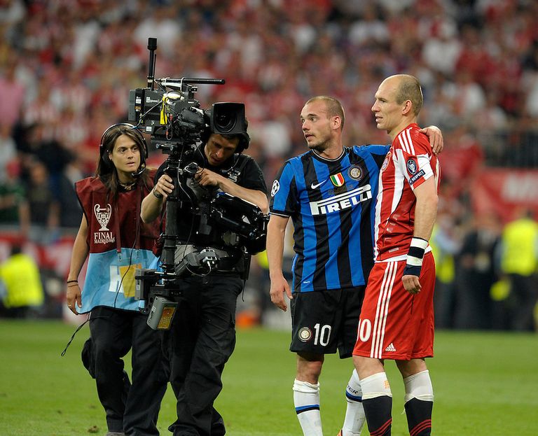 آريين روبين وويسلي شنايدر نجوم ريال مدريد عام 2008