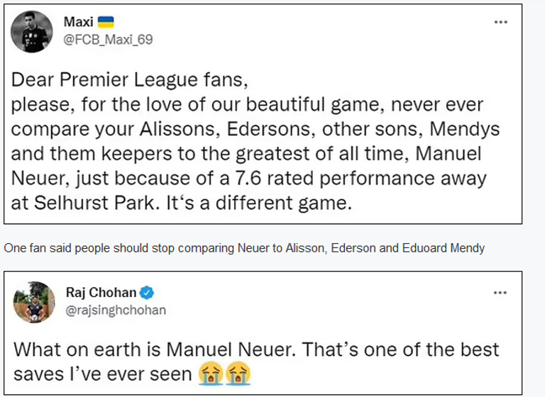 تغريدات تشيد بالأسطوري نوير تصدي مانويل نوير حارس منتخب ألمانيا ضد إيطاليا