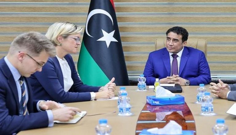 لقاء رئيس المجلس الرئاسي الليبي والسفيرة البريطانية