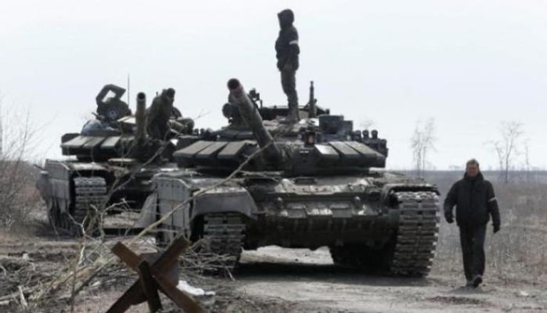 دبابة عسكرية شرق أوكرانيا