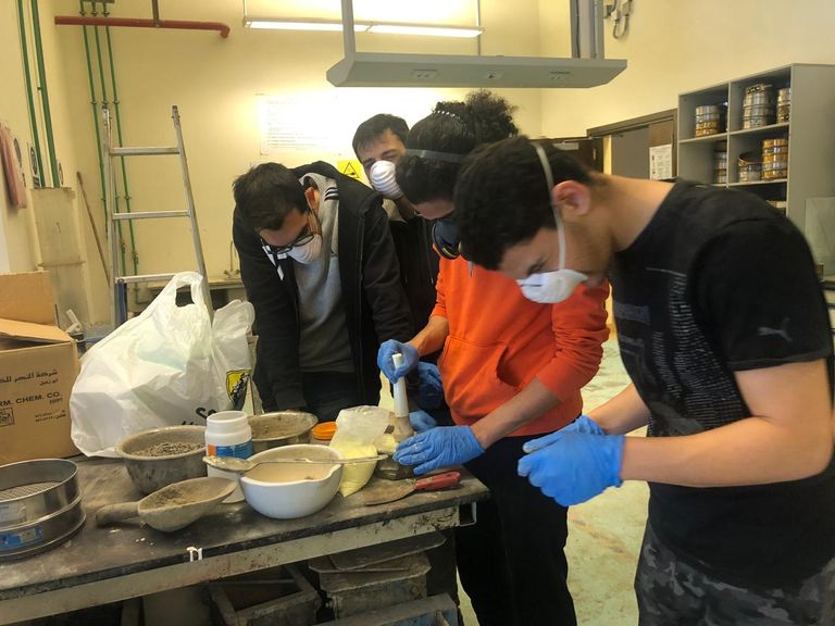 إعداد خرسانة البناء على المريخ من موارد متوفرة بالأرض