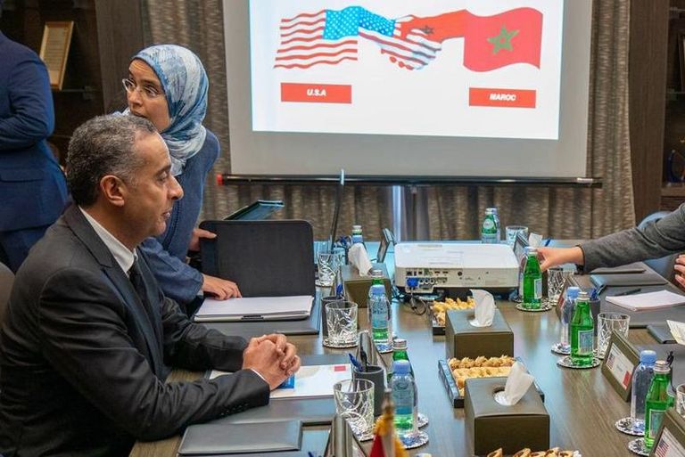 حموشي خلال لقاء أمني أمريكي مغربي - أرشيفية عبد اللطيف الحموشي، المدير العام للأمن الوطني - أرشيفية