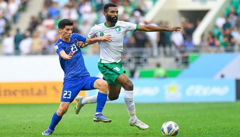 مباراة المنتخب السعودي تحت 23 عاما أمام أوزبكستان