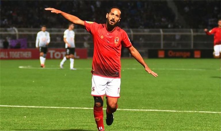 وليد سليمان لاعب الأهلي المصري الأهلي ضد الزمالك