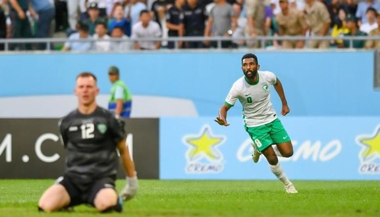 فراس البريكان مهاجم المنتخب السعودي