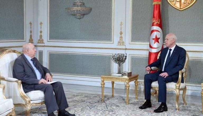الرئيس التونسي قيس سعيد والصادق بلعيد