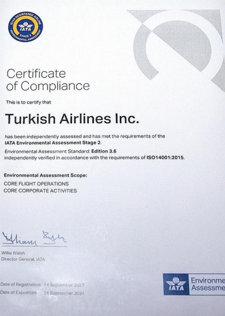 إحدى طائرات الخطوط الجوية التركية