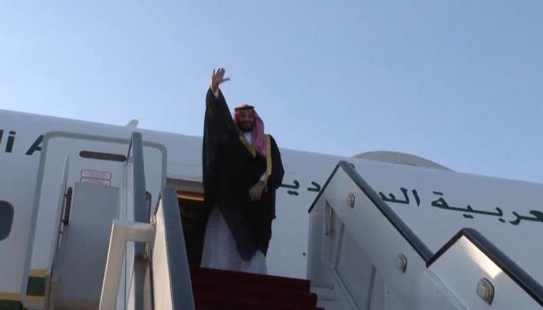  ولي العهد السعودي يغادر القاهرة