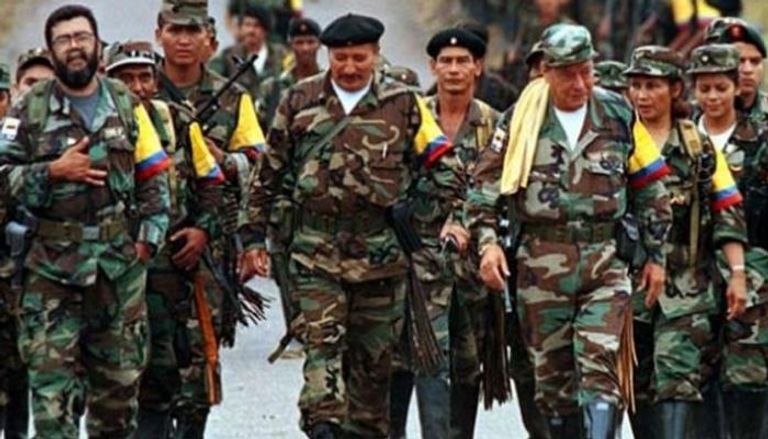 مسلحون من فارك الكولومبية- أرشيفية