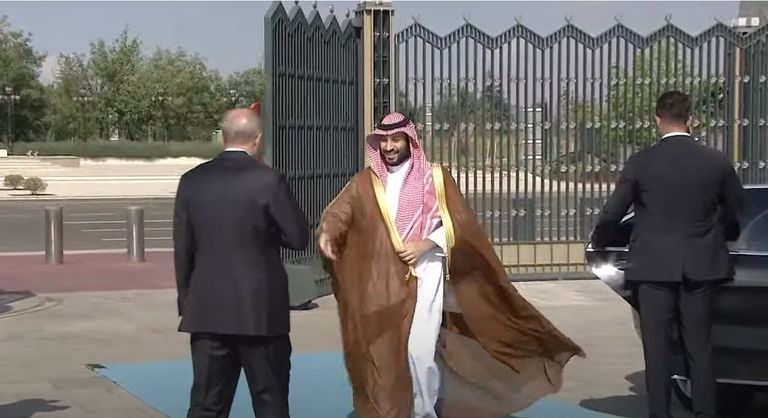 الرئيس التركي يستقبل ولي العهد السعودي في أنقرة