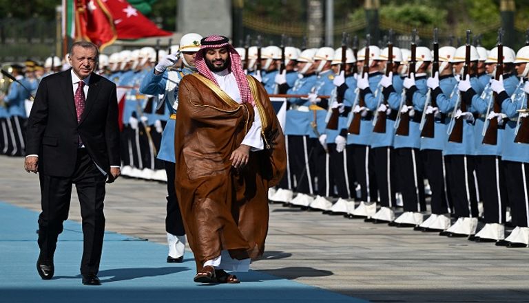 الرئيس التركي يستقبل ولي العهد السعودي في أنقرة