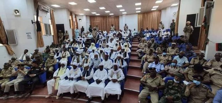 اجتماع القيادات العسكرية مع القيادات الاجتماعية بمدينة مرزق