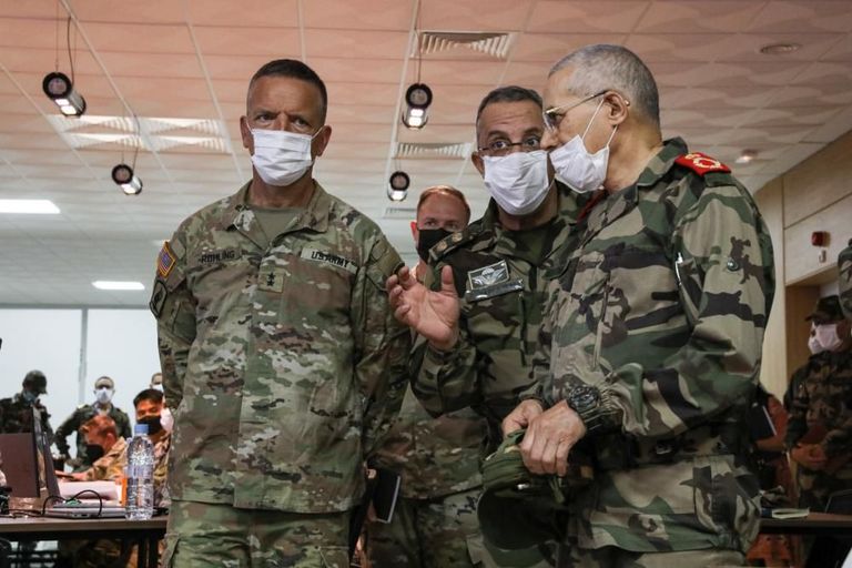 قوات أمريكية مشاركة بمناورات الأسد الأفريقي