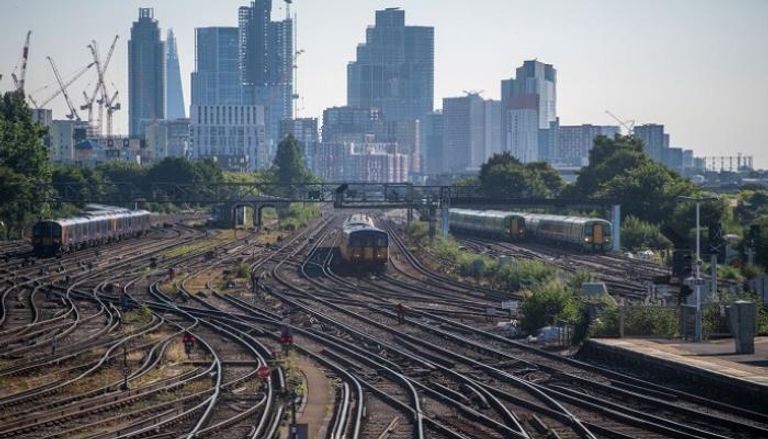 إضراب السكك الحديدية في بريطانيا