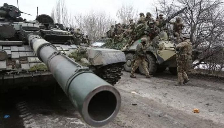 جانب من العمليات العسكرية في أوكرانيا