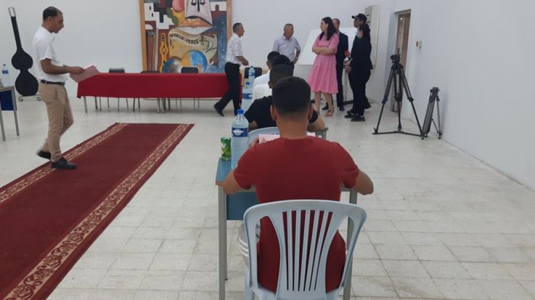 صورة من داخل مركز الاختبارات المخصص للسجناء بتونس
