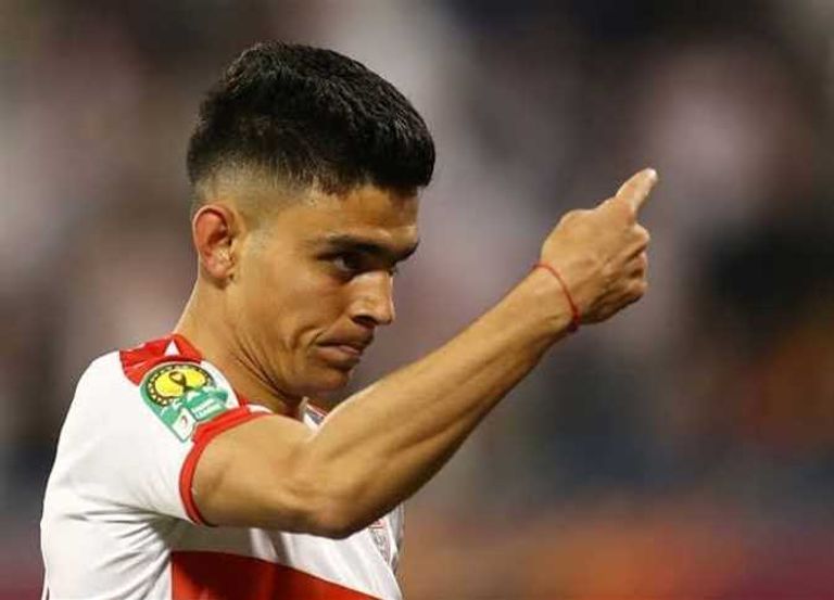 أشرف بن شرقي لاعب الزمالك المصري