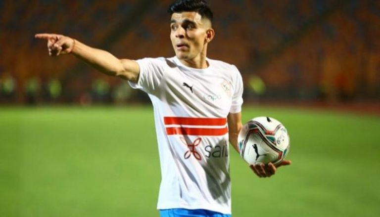 أشرف بن شرقي لاعب الزمالك المصري