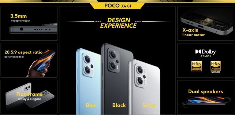 هاتف بوكو الجديد Poco X4 GT - موقع gsmarena
