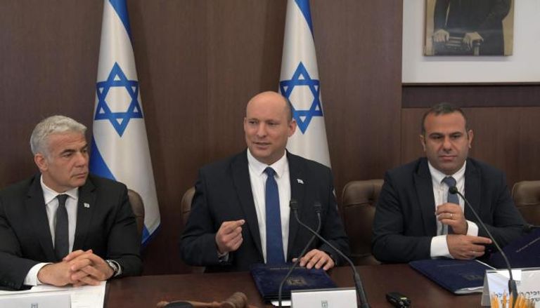 بينيت خلال اجتماع للحكومة الإسرائيلية