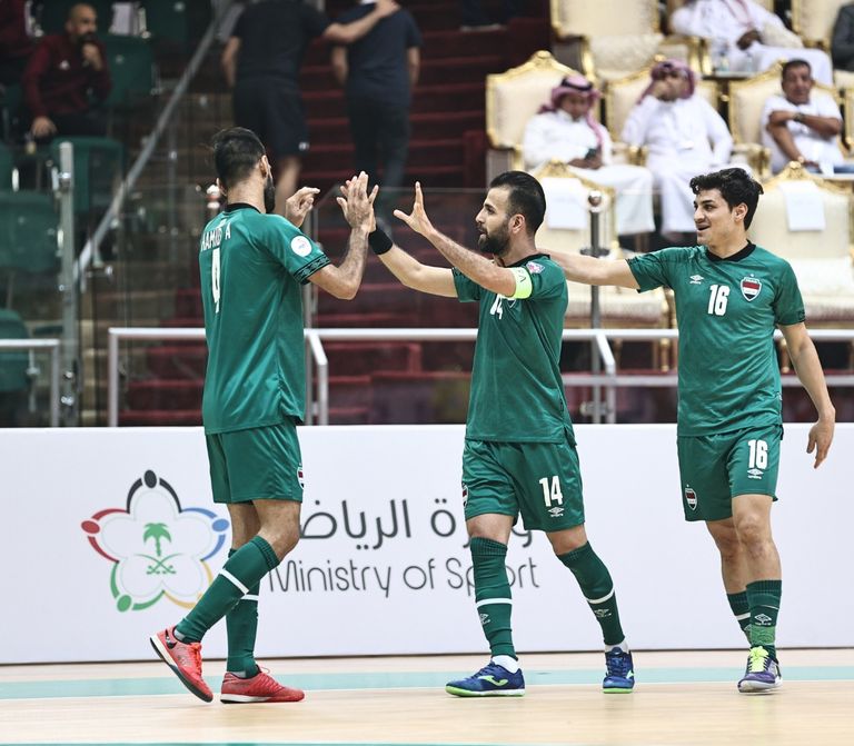 منتخب العراق لكرة الصالات نتيجة مباراة المغرب ومصر اليوم في كأس العرب للصالات