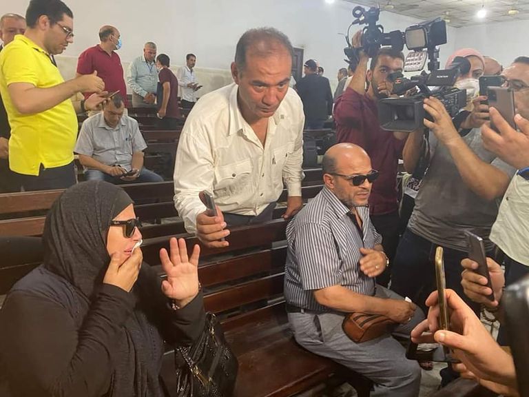 جانب من الجلسة الأولى لمحاكمة المتهم بقتل نيرة أشرف جانب من الجلسة الأولى لمحاكمة المتهم بقتل نيرة أشرف- أرشيفية