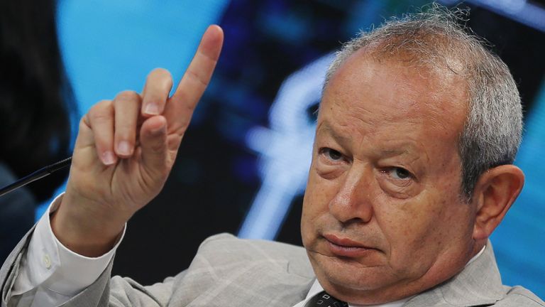 الملياردير المصري نجيب ساويرس - أرشيفية