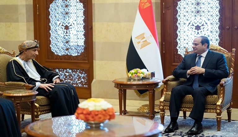 سلطان عمان السلطان هيثم بن طارق والرئيس المصري عبدالفتاح السيسي - العمانية