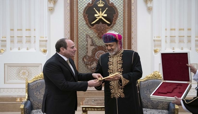 سلطان عمان السلطان هيثم بن طارق والرئيس المصري عبدالفتاح السيسي - العمانية
