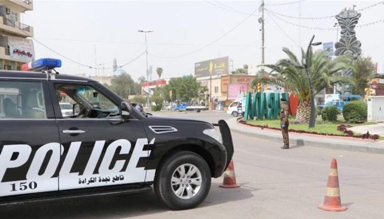 دورية للشرطة وسط بغداد 