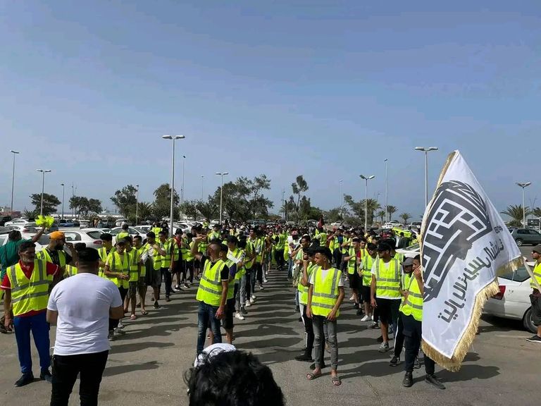 متظاهرون بالعاصمة الليبية طرابلس