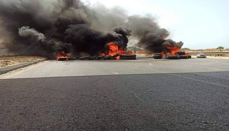 جانب من المظاهرات التي تشهدها ليبيا