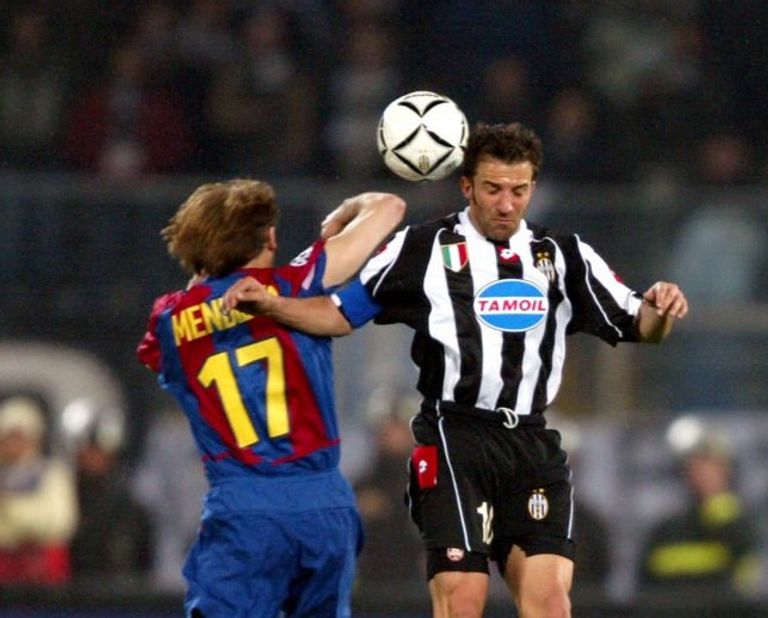 ديل بييرو ضد برشلونة كريستيانو رونالدو وجيانلويجي بوفون