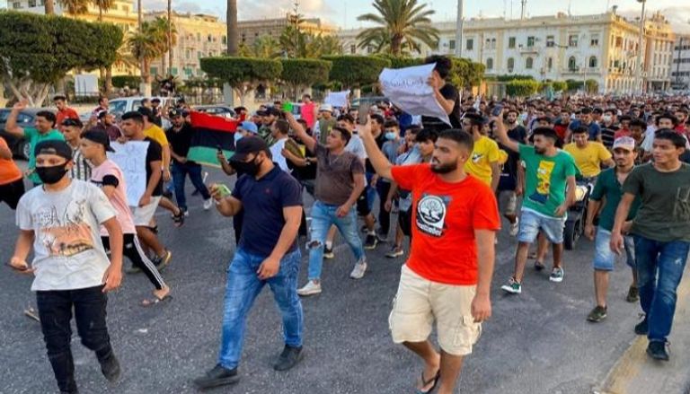 مظاهرات لليبيين في طرابلس - أرشيفية