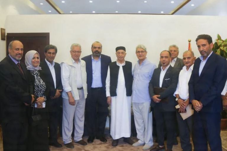 لقاء عقيلة صالح بممثلي الأحزاب والمجتمع المدني بليبيا