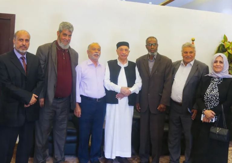 لقاء عقيلة صالح بممثلي الأحزاب والمجتمع المدني بليبيا