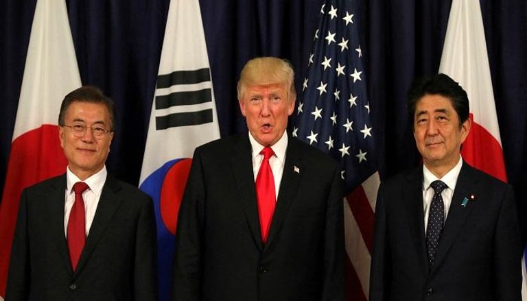 ترامب يلتقي رئيس كوريا الجنوبية وشينزو آبي قبل قبل قمة 20