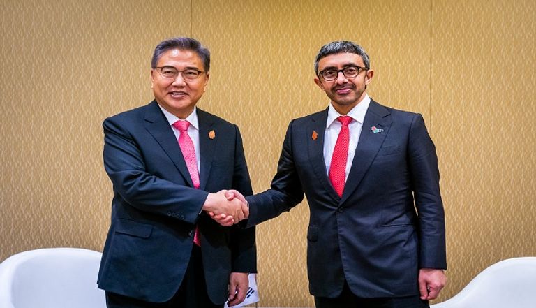 جانب من مشاركة الشيخ عبدالله بن زايد آل نهيان في الاجتماع