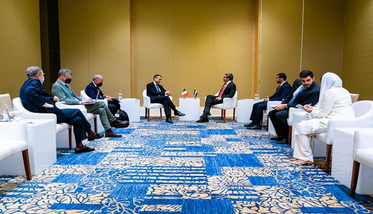 جانب من مشاركة الشيخ عبدالله بن زايد آل نهيان في الاجتماع