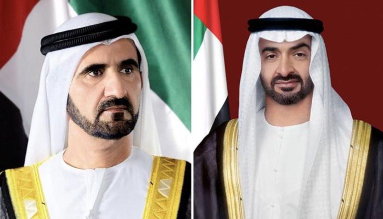 الشيخ محمد بن زايد آل نهيان والشيخ محمد بن راشد آل مكتوم