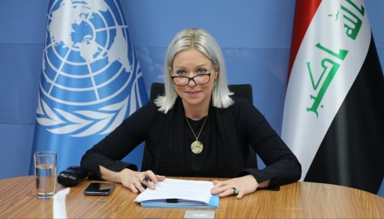 مبعوثة الأمين العام للأمم المتحدة إلى العراق جينين بلاسخارت