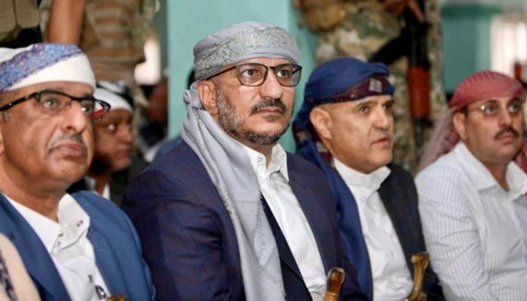 نائب رئيس مجلس القيادة الرئاسي في اليمن طارق صالح خلال زيارته تعز